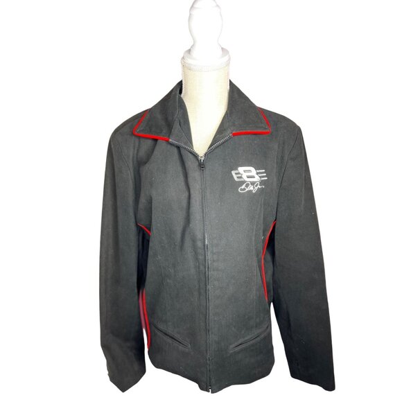 Chase Authentic's NASCAR Dale Earnhardt Jr women's XL Black Zip Up Embroidered - Picture 1 of 10